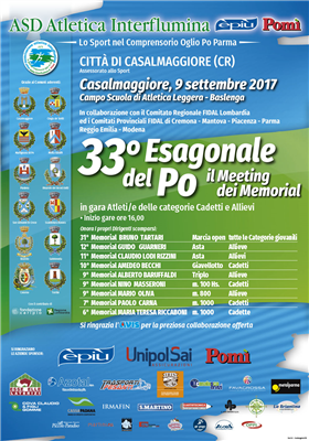 33° ESAGONALE DEL PO :L'atletica Interflumina onora i suoi dirigenti scomparsi
