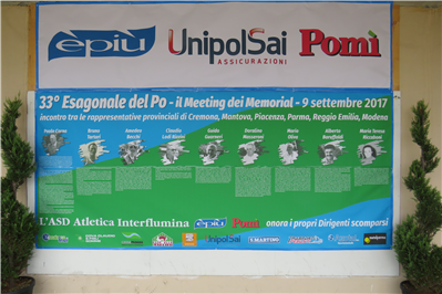 33° ESAGONALE DEL PO :L'atletica Interflumina onora i suoi dirigenti scomparsi